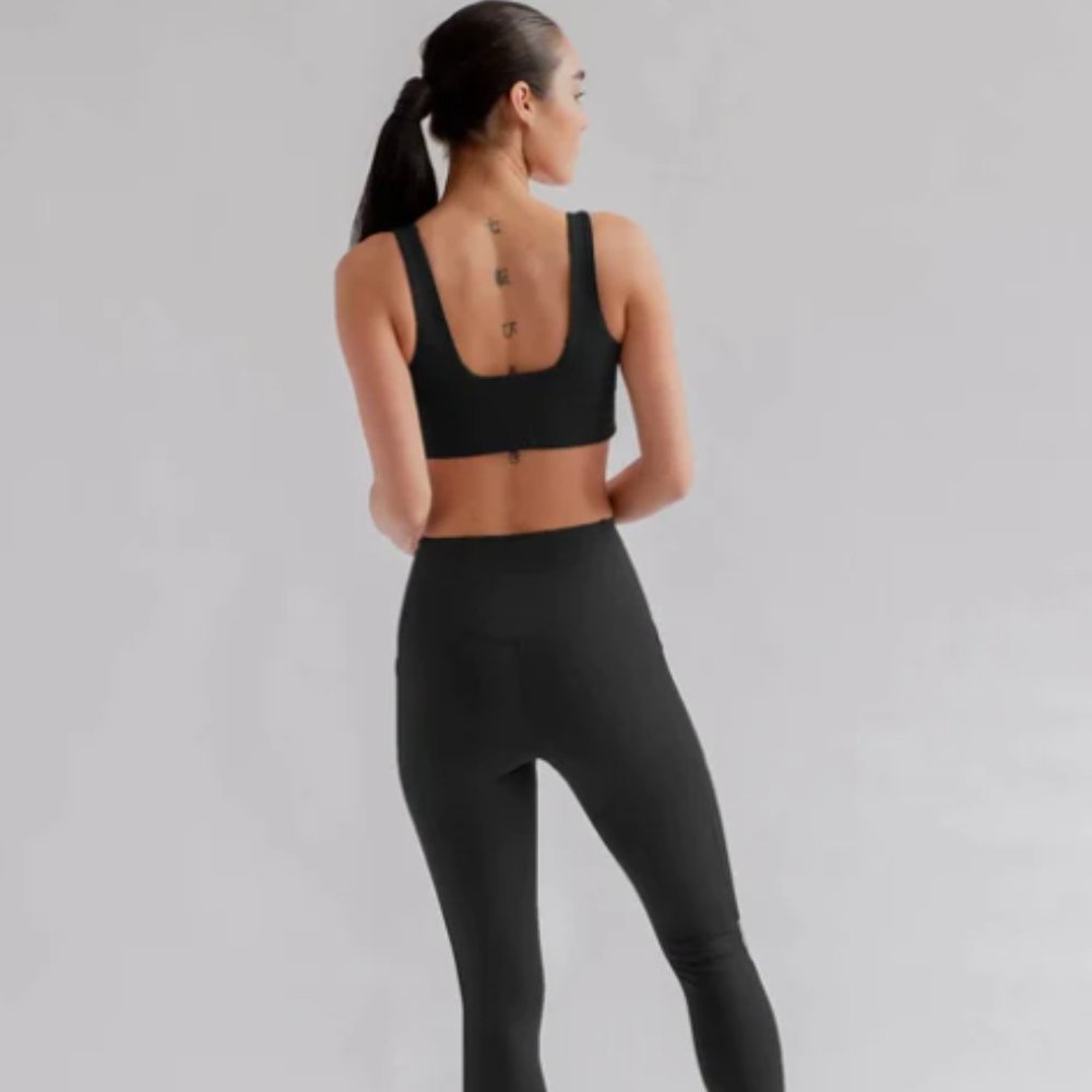 Girlfriend Collective Black High-Rise Pocket Legging